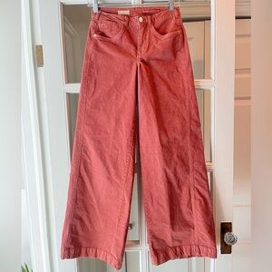 Pilcro Wide-Leg Courdoroy Trousers